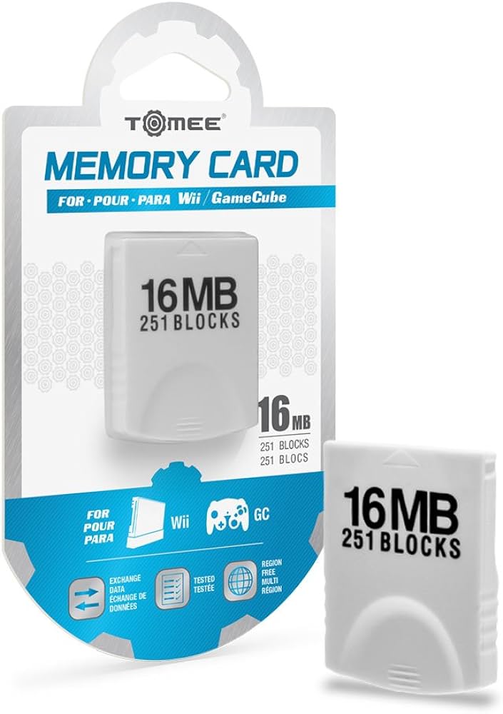 Gamecube/Wii 16MB Memory Card (254 Blocks) - Tomee (X6)